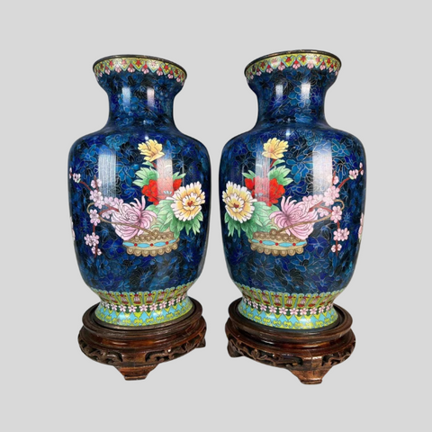 A Pair of Lantern Vases