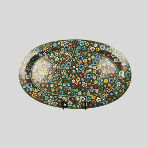 Oval Flower Plate